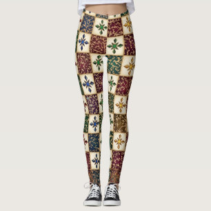 Digitaal patroon - monochrome tribale kunst leggings