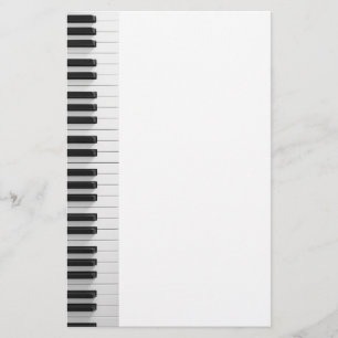 Digitaal pianotoetsenbord briefpapier