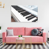 Digitaal pianotoetsenbord canvas afdruk (Insitu (Woonkamer))