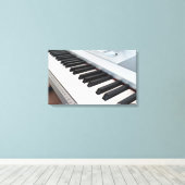 Digitaal pianotoetsenbord canvas afdruk (Insitu (Houten vloer))