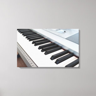 Digitaal pianotoetsenbord canvas afdruk