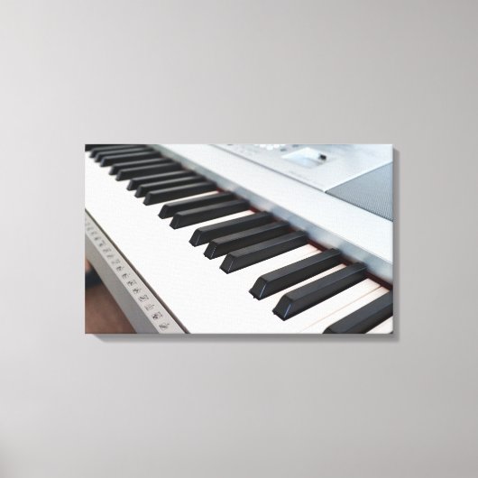 Digitaal pianotoetsenbord canvas afdruk (Voorkant)