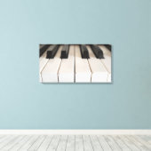 Digitaal pianotoetsenbord canvas afdruk (Insitu (Houten vloer))