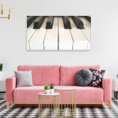 Digitaal pianotoetsenbord canvas afdruk (Insitu (Woonkamer))