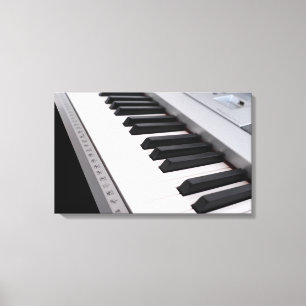 Digitaal pianotoetsenbord canvas afdruk