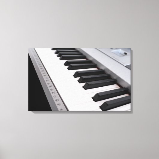 Digitaal pianotoetsenbord canvas afdruk (Voorkant)