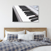 Digitaal pianotoetsenbord canvas afdruk (Insitu (Slaapkamer))
