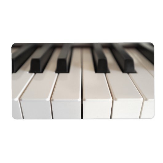 Digitaal pianotoetsenbord etiket (Voorkant)