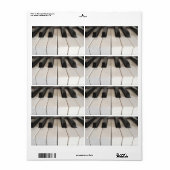 Digitaal pianotoetsenbord etiket (Full Sheet)