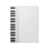 Digitaal pianotoetsenbord notitieblok (Linkerzijde)