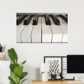 Digitaal pianotoetsenbord poster (Thuiskantoor)