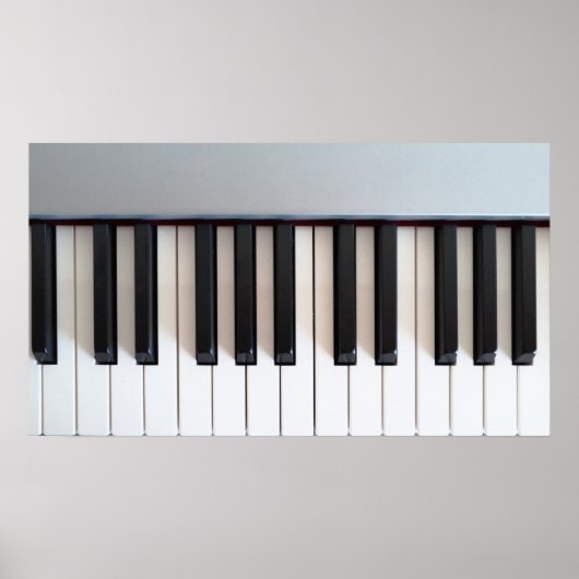 Digitaal pianotoetsenbord poster (Voorkant)