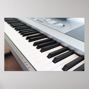 Digitaal pianotoetsenbord poster
