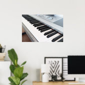 Digitaal pianotoetsenbord poster (Thuiskantoor)