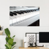 Digitaal pianotoetsenbord poster (Thuiskantoor)