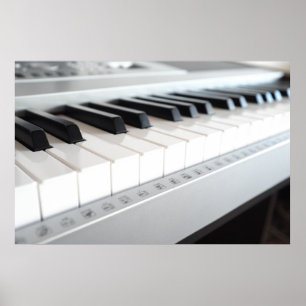 Digitaal pianotoetsenbord poster