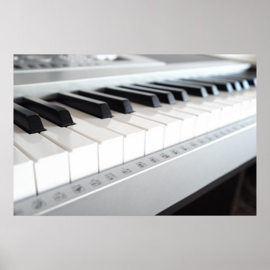 Digitaal pianotoetsenbord poster (Voorkant)