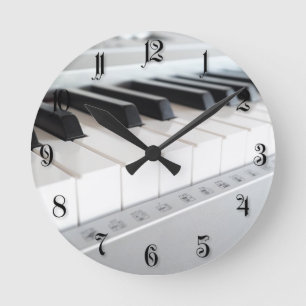Digitaal pianotoetsenbord ronde klok
