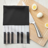 Digitaal pianotoetsenbord theedoek (Quarter Fold)