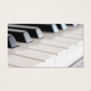 Digitaal pianotoetsenbord visitekaartjes
