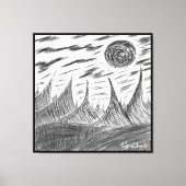 digitaal potlood canvas afdruk (Voorkant)