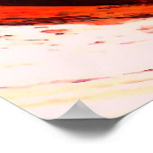 Digitaal rood Abstract Poster voor schilderen (Hoek)