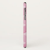 Digitaal roze met een modern diagonaal monogram Case-Mate iPhone case (Achterkant/links)