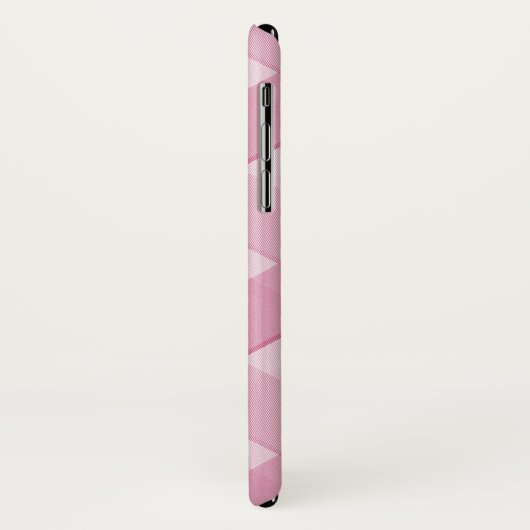 Digitaal roze met een modern diagonaal monogram Case-Mate iPhone case (Achterkant/links)