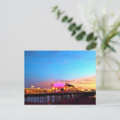 Digitaal schilderen - Brighton Pier Sunset Briefkaart (Staand voorkant)
