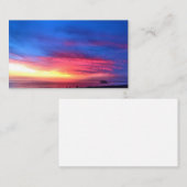 Digitaal schilderen - Mooie zonsondergang met West Contactkaartje (Voorkant / Achterkant)