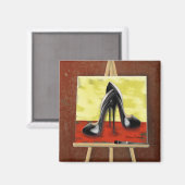 Digitaal schilderen van een schilderij van Black S Magneet (Voorkant / Achterkant)