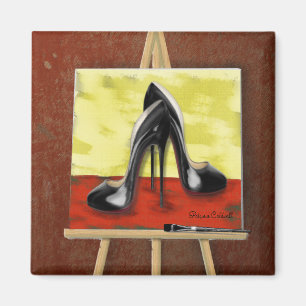 Digitaal schilderen van een schilderij van Black S Magneet