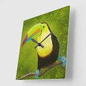 Digitaal schilderen van een tropisch Oerwoud met t Vierkante Klok (Hoek)