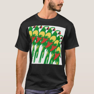 Digitaal schilderen voor het papegaaien t-shirt