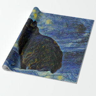 Digitaal schilderij Shambhala cat in Vincent Van G Cadeaupapier