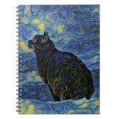 Digitaal schilderij Shambhala cat in Vincent Van G Notitieboek (Voorkant)