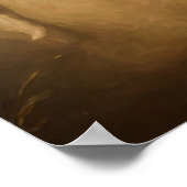 Digitaal schilderij van wilde paarden poster (Hoek)