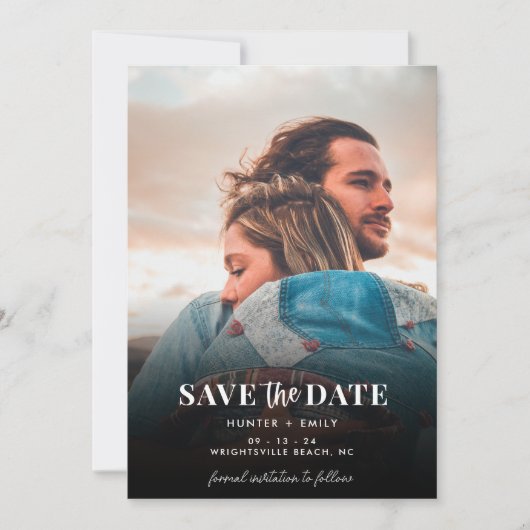 Digitaal Sla de Datum Bruiloft bewerkbare Sjabloon (Voorkant)