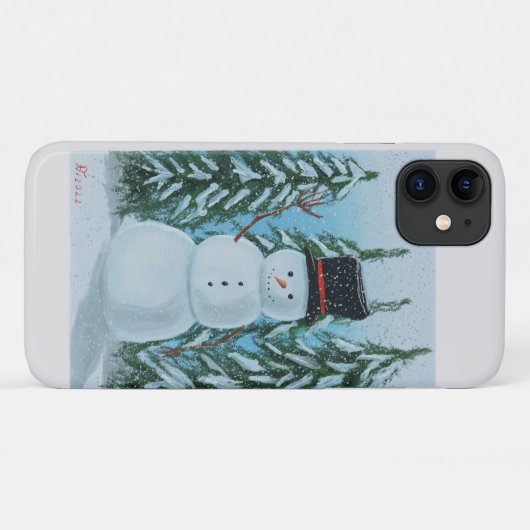 digitaal sneeuwschilderij Case-Mate iPhone case (Achterkant (horizontaal))