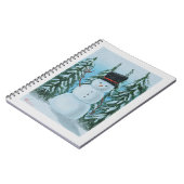 digitaal sneeuwschilderij notitieboek (Linkerzijde)