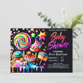 Digitaal Snoep Dream Baby shower Kaart (Staand voorkant)