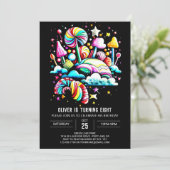 Digitaal Snoep Dream Birthday Kaart (Staand voorkant)
