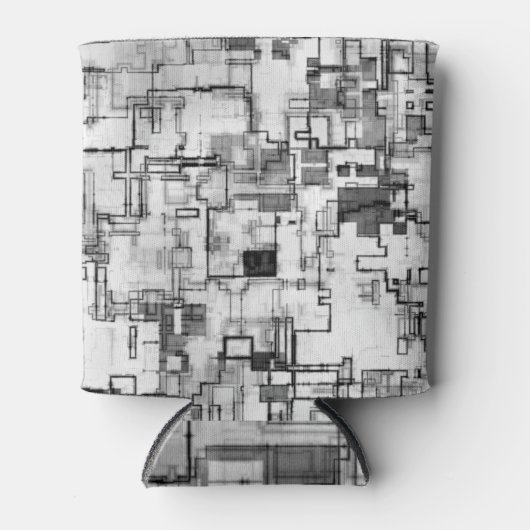 Digitaal stadscircuitontwerp blikjeskoeler (Voorkant)