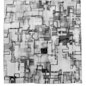 Digitaal stadscircuitontwerp douchegordijn (Voorkant)