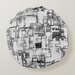 Digitaal stadscircuitontwerp rond kussen