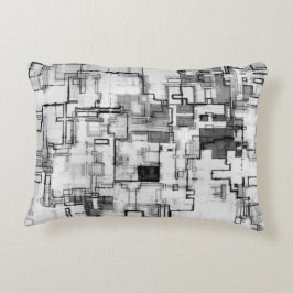 Digitaal stedelijk circuitontwerp accent kussen