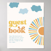 Digitaal Sun Gastenboek teken Poster (Voorkant)