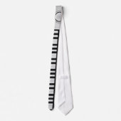 Digitaal Synthesizer Keyboard Necktie Stropdas (Achterkant)