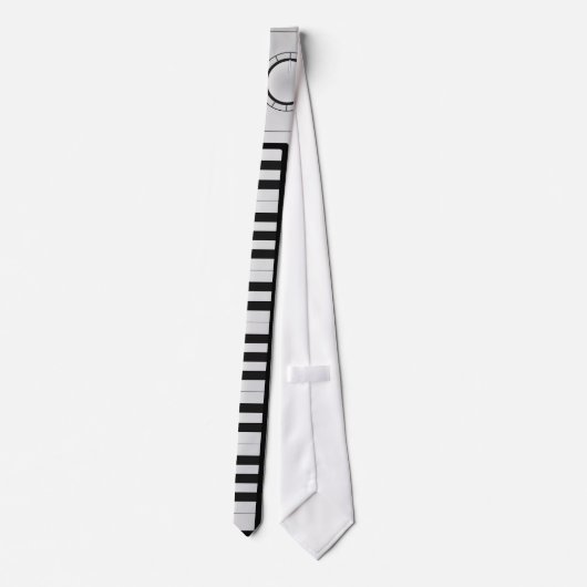Digitaal Synthesizer Keyboard Necktie Stropdas (Achterkant)