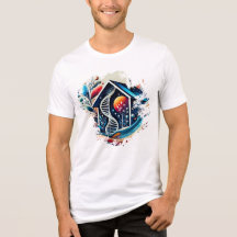 Digitaal T-shirt - Chrome House Art